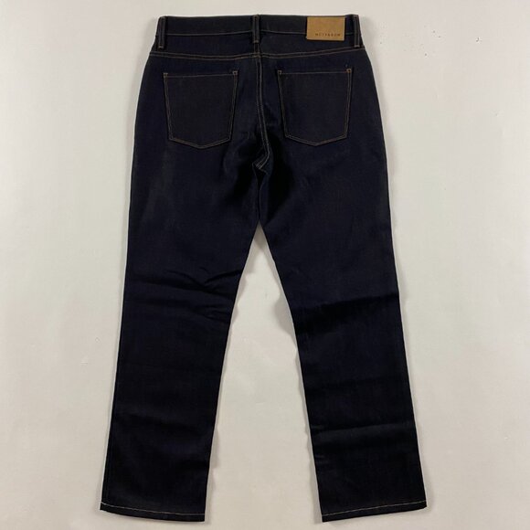 NWOT Mott & Bow Jeans Straight Mens 32x32 Fit 33x30 Rivington Raw Dark Wash Blue - Picture 3 of 14
